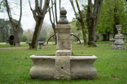 Village fountain. 
Offering a double monolithic...