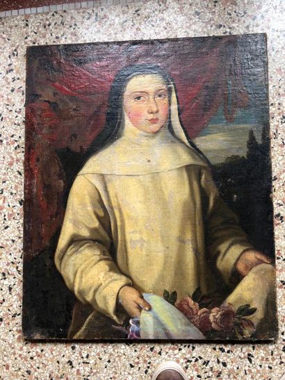 Portrait d’une nonne 
Huile sur toile