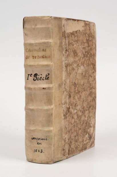  COLUMELLE (Lucius Junius Moderatus). De re rustica, libri XII. Paris, Robert Estienne,...