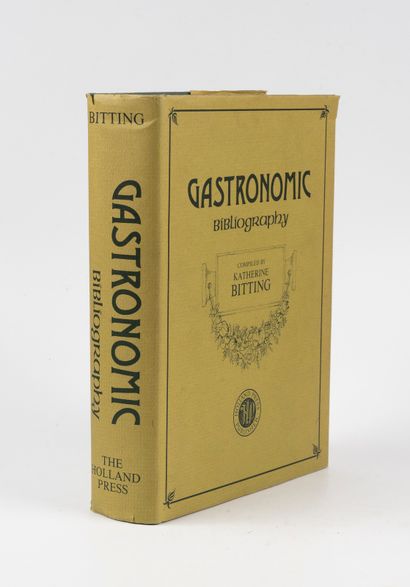 BITTING (Katherine). Gastronomic bibliography....