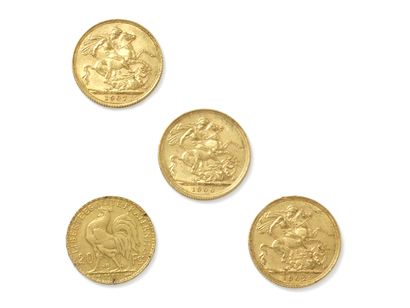 Lot in gold 750 thousandth, composed of 3...