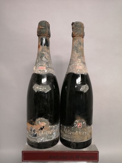 2 bouteilles CHAMPAGNE Brut - Alfred GRATIEN...