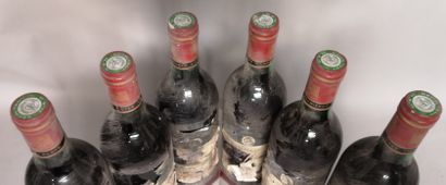 null 6 bouteilles Château CHANTE ALOUETTE - Premières Côtes de Blaye - 1985 - Etiquettes...