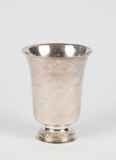 TIMBALE in silver. PARIS, Louis-Jacques BERGER,...