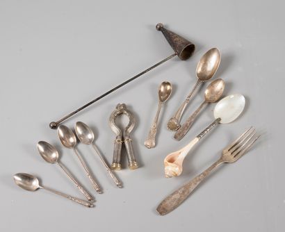 Set of silver and silver plated flatware

We...
