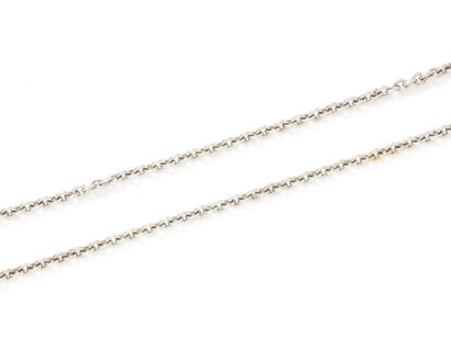 null OJ PERRIN
Chain in rhodium-plated gold 750 thousandth, mesh forçat. It is decorated...