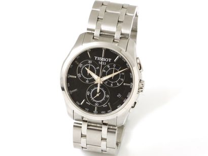 null TISSOT ''COUTURIER CHRONOGRAPH
Steel chronograph watch, black dial with 3 counters...