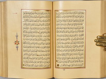 null Coran, Turquie ou Balkans ottomans, daté 1218 H/1803, copié par Husayn al-Hilmi...