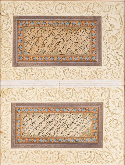 Deux pages calligraphiÉes en style naskh

Iran...