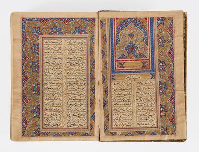 null ASHIQ. Recueil de poésie, de Muhammad al-Isfahani connu comme ʿAshiq (m. 1332),...