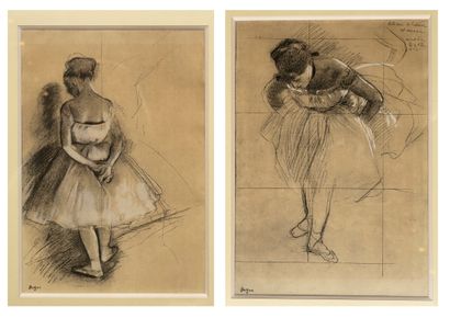 Edgar DEGAS (d'après) (1834 - 1917). 
Danseuses....