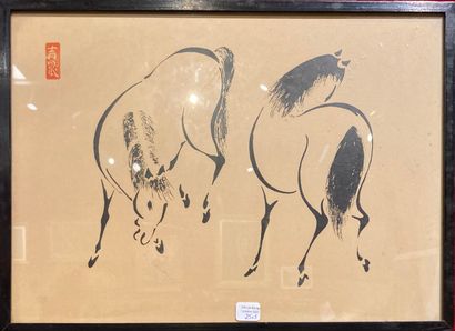 null Ecole JAPONAISE

Trois chevaux

Trois estampes

26,5 x 39 cm
