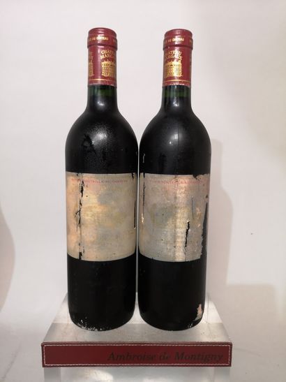 2 bouteilles Château MARGAUX - 1er Gcc Margaux...