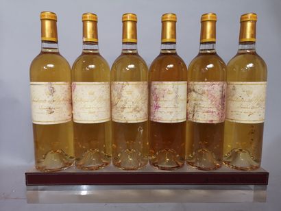 6 bouteilles Château d'YQUEM - 1er cru supérieur...