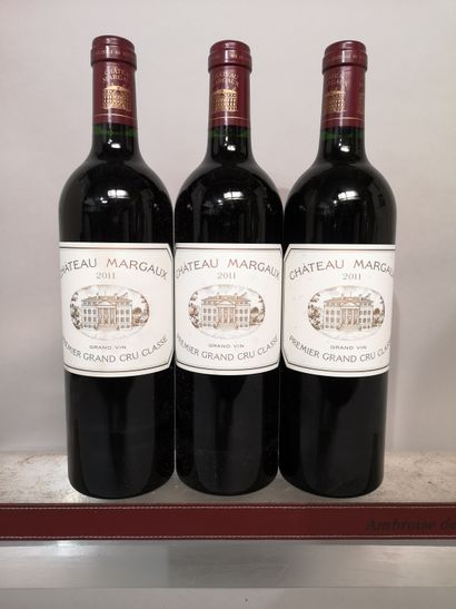 3 bouteilles Château MARGAUX - 1er Gcc Margaux...
