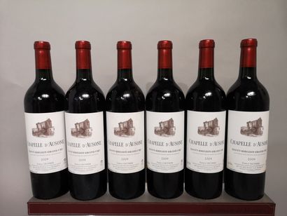 null 6 bouteilles La CHAPELLE AUSONE 2nd vin de Château AUSONE - Saint Emilion Millésime...