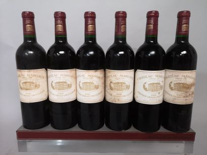 6 bouteilles Château MARGAUX - 1er Gcc Margaux...