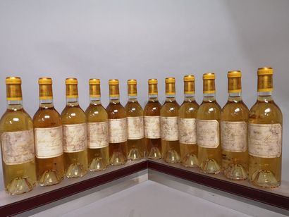 12 Demi-bouteilles Château d'YQUEM - 1er...