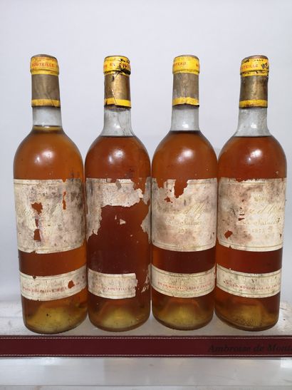 4 bouteilles Château d'YQUEM - 1er cru supérieur...