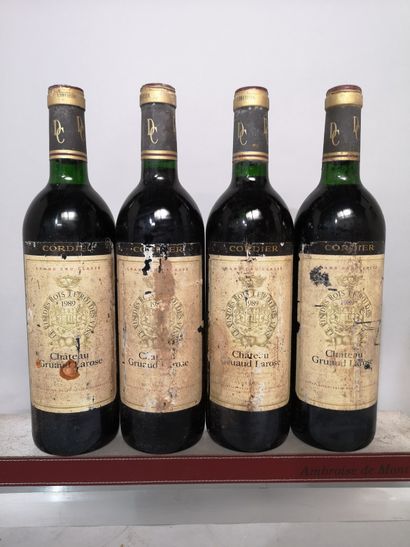 
4 bouteilles Château GRUAUD LAROSE - 2e...