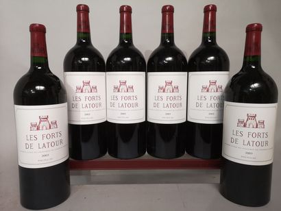 null 6 magnums FORTS de LATOUR 2nd vin de Ch. LATOUR - Pauillac Millésime 2003En...