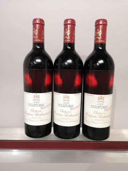3 bouteilles Château MOUTON ROTHSCHILD -...