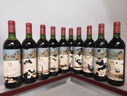 10 bouteilles Château MOUTON ROTHSCHILD -...