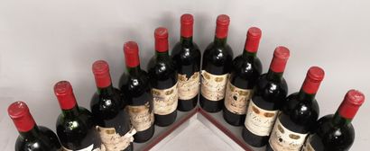 null 11 bouteilles CLOS FOURTET - Saint Emilion Grand cru - Millésime 1982 - Étiquettes...