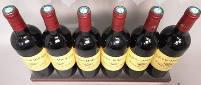 null 6 bouteilles CLOS du MARQUIS - Saint Julien - Millésime 2005 - Étiquettes légèrement...