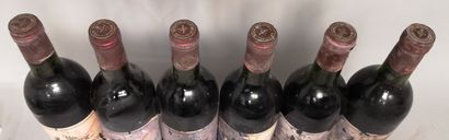 null 6 bouteilles Château BEYCHEVELLE - 4e Gcc Saint Julien - Millésime 1982 - Étiquettes...