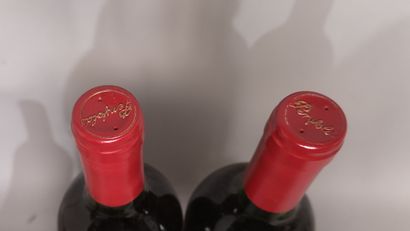 null 2 bouteilles PENFOLDS BIN 28 KALIMNA Shiraz - Millésime 1996 - Étiquettes tachées...