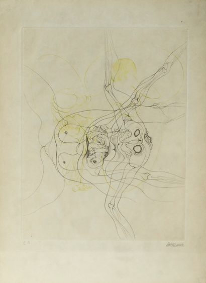 null Hans BELLMER (1902-1975)

Composition

Gravure sur papier japon

27,5 x 21 cm.

Epreuve...
