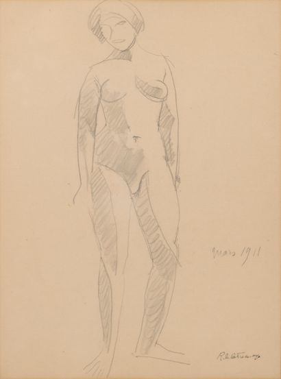 null Roger DE LA FRESNAYE (1885-1925)

Nu féminin

Crayon sur papier.

Cachet de...