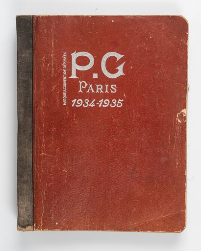 null ADVERTISING CATALOGS. Wallpapers Paul Gruin. - P.G. Paris 1934-1935. In-8, hardback,...