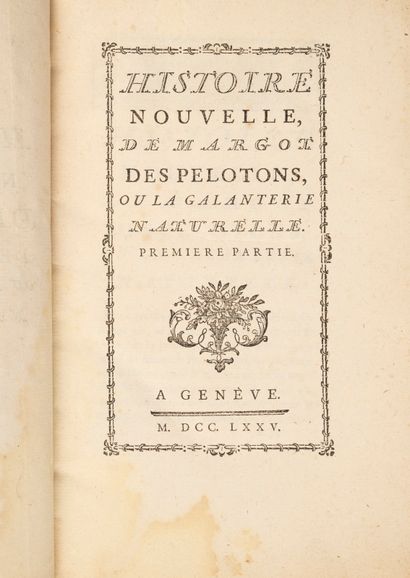 null HUERNE DE LA MOTHE (François Charles)]. Histoire Nouvelle, de Margot des Pelotons,...