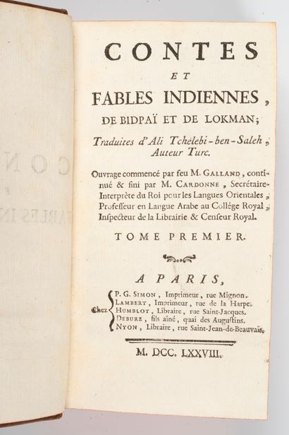 null LA MORLIÈRE (Chevalier de)]. Angola Indian history. Agra (Paris), 1770. 2 parts...