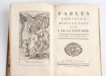 null 21155

Ensemble de quatre volume de "Fables Choisies" 
Par Jean de la Fontaine....