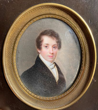 null Ferdinand MACHERA (1776 - 1843)
Portrait d'homme
Miniature à la gouache
Signée...