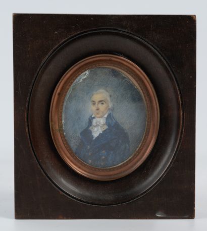Ecole Française vers 1800
Portrait d'homme
Miniature...