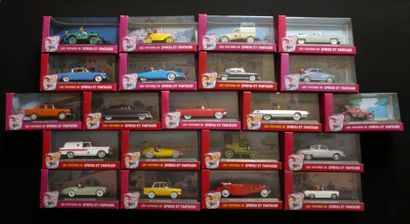 FRANQUIN SPIROU Lot de 21 véhicules en boîte de la collection Spirou par Atlas (nombreuses...