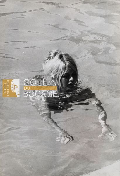 null BRIGITTE BARDOT
Brigitte Bardot in a swimming pool.
Rome 
1967
Vintage silver...