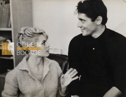 null BRIGITTE BARDOT
Brigitte Bardot with Sacha Distel.
Two silver prints of the...