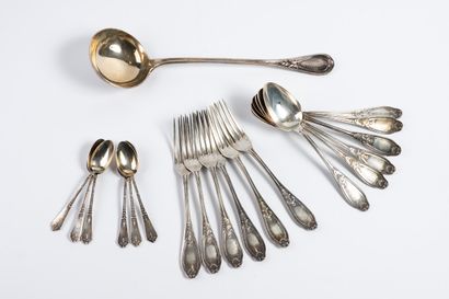 SERIES OF SIX SMALL SPoons and A WASHER (LOT)...