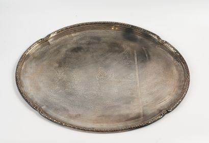 Silver platter. PARIS, André AUCOC, 1887-1911...