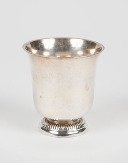TIMBALE in silver. TOURS, François II BAUBE...