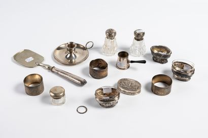 LOT of OBJECTS in silver and/or silver plated...
