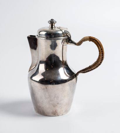CAFETIERE in silver. PARIS, marked A. RISLER...
