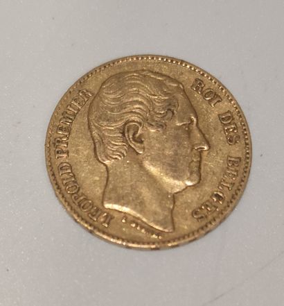 Une pièces de 20 francs or Belge, 1865
Poids...