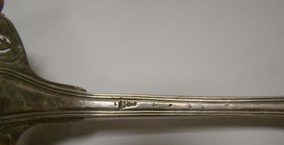 null SAUPOUDREUSE SPOON in silver. PARIS, Jacques ANTHIAUME (received at the master's...