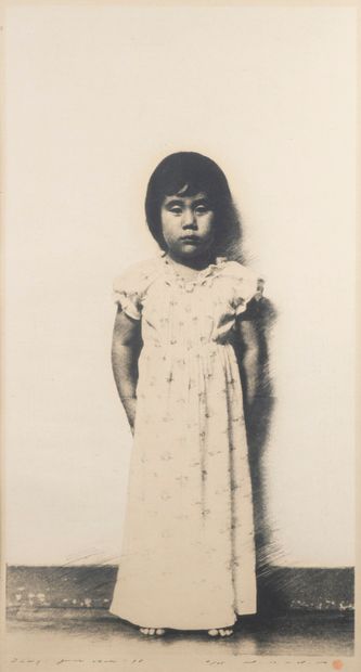 null Tetsuya NODA (né en 1940)
Jeune fille en robe
Lithographie
78 x 42 cm.